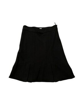Armani Black Structured A-Line Skirt